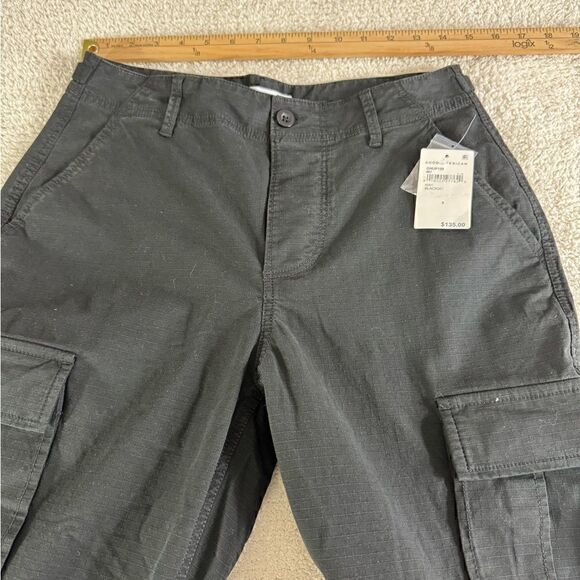 Good American Pants Womens size 6 Desert storm cargo Black Wide leg Baggy New‎ - Picture 9 of 12